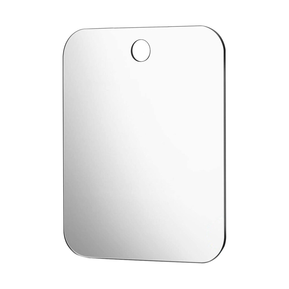 Fog Shower Mirror Bathroom Handheld Mirror for Men and Women Unbreakable Portable Traveling Shaving Mirror Fog-Free Travel Mirror - Rectangle
