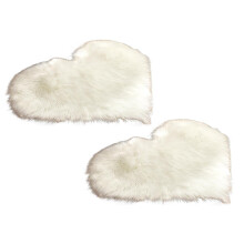Xubond Carpet Wool Imitation Sheepskin Rugs Faux Fu R Non Slip Bedroom Shaggy Carpet Mats Rug White