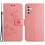 Δερμάτινη θήκη Butterflies συμβατή με Samsung Galaxy A14Pink 1