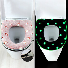 Ikohbadg Glow-in-the-Dark toiletbril - comfortabele en duurzame toiletbril met ring voor gebruik het hele jaar door in huis.