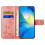 Δερμάτινη θήκη Butterflies συμβατή με Samsung Galaxy A14Pink 2