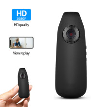 RFUGUG Full HD 1080P Body Camera, 560mAh Battery, Clip Design, Motion Detection, Loop Recording, Portable for Home & Indoor Use