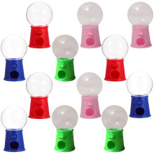 Conjunto de 12 Mini Máquinas Decorativas de Doces, Chicletes e Salgadinhos - Cofrinho de Bolinhas de Sabão para Crianças