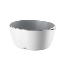 Yonrjhukm Máquina de Lavar Frutas e Legumes com Cesto Escorredor, Purificador de Alimentos para Cozinha, Uso Doméstico, Grande Capacidade