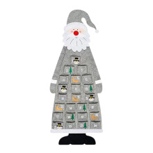 Féilire Aidbhinte Nollag Ozmmyan le Póca 24 Lá, Ornáidí Crochta Comhaireamh Síos Santa Claus le haghaidh Maisiú Balla Doras Oifige Baile