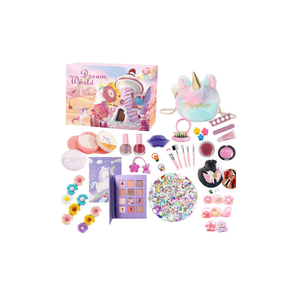 2023 Amazon Advent Calendar Countdown Blind Box Unicorn Ice and Snow Ornaments Girls Holiday Gift Toys 55 piece set 473g