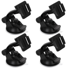 Suporte de câmera para para-brisa de carro, conjunto de 4 peças, com ventosa, para celular, câmera DSLR e filmadora.