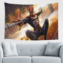 Nástěnná tapiserie Spider-Man Domácí nástěnná dekorace pro chlapce a dívky Ložnice dekorace Obývací pokoj 60*40 palců