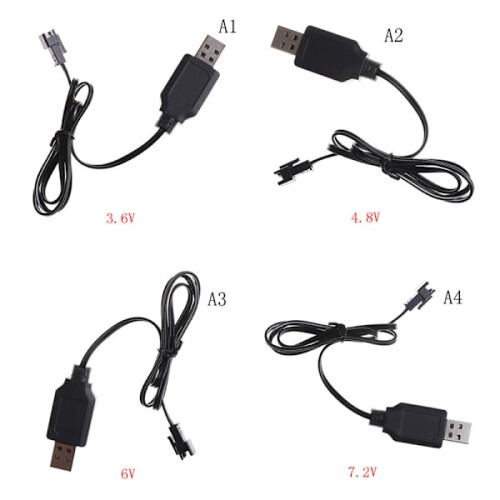 Chargeur USB pour batterie RC 3,6 V-7,2 V (compatible avec les télécommandes 3,6 V) 1