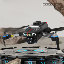 Drone J6 à moteur sans balais, caméra HD, lumières colorées, système d'évitement intelligent, jouet avion télécommandé - Compatible avec les