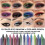 Σετ μολυβιών eyeliner 12 χρωμάτων, αδιάβροχο, μακράς διαρκείας, πολύχρωμο κιτ μολυβιών 2