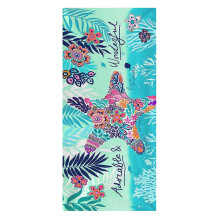 Toalha de praia de microfibra XIUH 75x150cm, leve, com estampa africana boêmia, resistente à areia, ideal para viagens e banhos - Compatível com C