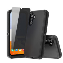 Capa Xhy compatível com Samsung Galaxy A25 5G, proteção 3 em 1 contra impactos, proteção robusta de nível militar com protetor de tela de