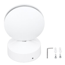 Nástenná lampa, Delaman10W LED nástenná lampa okrúhla360 svietiaca lampa na parapet do chodby, uličky, obývačky (biele svetlo)