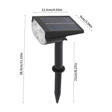 Infidev Solar-LED-Außenleuchten mit verstellbarem Kopf, IP65 wasserdichte Außenstrahler für Garten, Hof und Terrasse