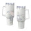 Ποτήρι Dumbo40Oz με λαβή και καπάκι από άχυρο, μονωμένο ποτήρι, μπουκάλι νερού από 1