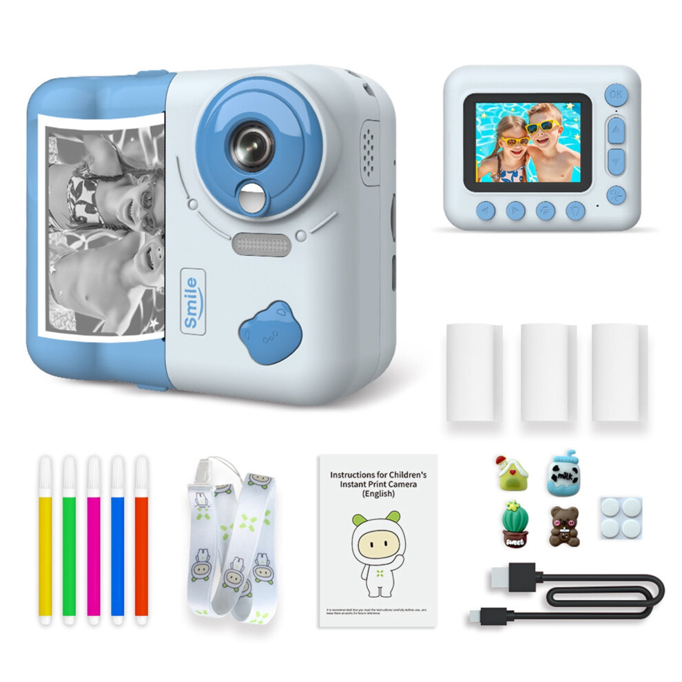 Ywbawe Children's Digital Camera High Definition Student Polaroids Printable Photographed And Recorded Printable Photos 5Ml Color Pen 9164030907379