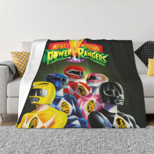 Power Rangers Fleecedecke – Superweiche, kuschelige Überwurfdecke, leichte, flauschige und bequeme Flanelldecke, warme Plüschdecke für Couch,