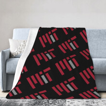 Fleece deken van het Massachusetts Institute of Technology, een zeer zachte microvezel flanellen deken voor op de bank, warm en comfortabel voor alle