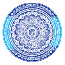 Plážová podložka, mandala, kulatý stůl, potah na gobelín, jóga, indická deka, ručník, piknik