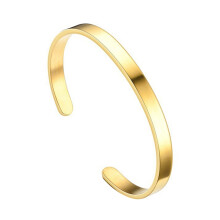 Herenarmband, glad, verstelbaar, roestvrij staal, effen kleur, damesarmband, volwassenenversiering