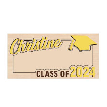 Graduation Cards 2024, Personalized Money Holder Gift for Him or Her, Class of 2024, compatible with cash gifts, Wish You A Bright Future