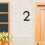 Números de casa modernos de metal de 5 polegadas, pretos, para porta, com letras e números para placas externas. Liquidação de artigos para casa. 5