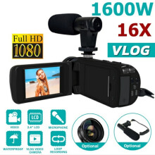HD1080P digitalt videokamera med mikrofonfotografering 16 millioner piksler