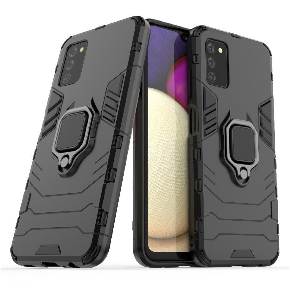 Case For Compatible With Samsung Galaxy A03s Kickstand Shockproof Cover Military Drop Protection 360Rotating Ring 9164030055537