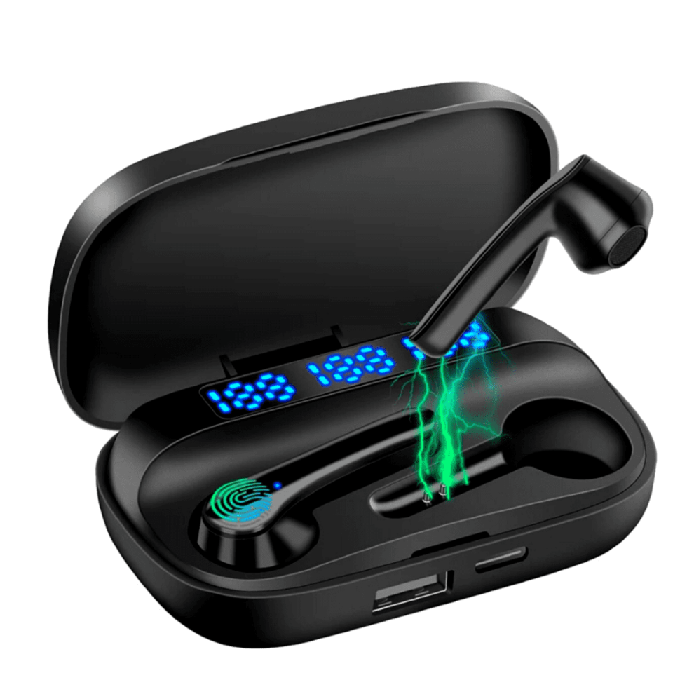 Wireless Earbuds Bluetooth 5.0 Waterproof Headset Headphones Noise Cancellation 9164030055308