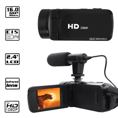 Ψηφιακή βιντεοκάμερα HD1080P με μικρόφωνο, 16 εκατομμύρια pixel 1