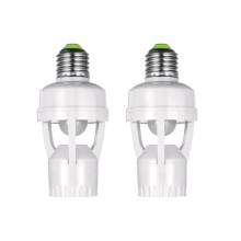 Adaptateur de douille E27 avec détecteur de mouvement PIR, convertisseur de douille pour ampoule LED AC100-240V, détecteur de présence humaine
