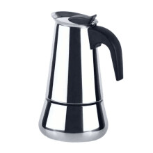 Cafetière italienne Moka en acier inoxydable - 4 tasses/200 ml