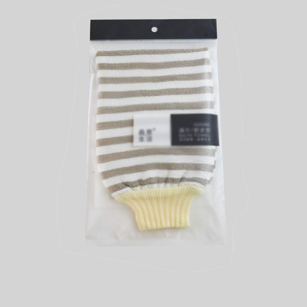Exfoliating Bath Towel 6 Pack with Elastic Cuff for Men and Women, Body Scrub Glove Reusable