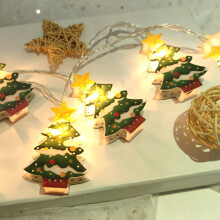 Guirlande lumineuse YiFudd - Décorations de Noël - Étoiles et formes lumineuses