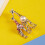 Broche de girafa com strass e pérolas, estilo gregoriano, para roupas e joias. 3