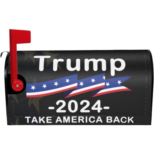 Tr-um-p2024Retome a América4Capas Magnéticas Premium para Caixas de Correio Resistentes às Intempéries, Duráveis e Elegantes, 21x18 polegadas