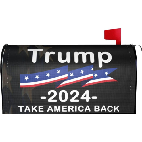 Tr-um-p2024Retome a América4Capas Magnéticas Premium para Caixas de Correio Resistentes às Intempéries, Duráveis e Elegantes, 21x18 polegadas 1