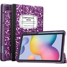 Étui fin compatible avec la tablette Samsung Galaxy Tab S6 Lite 10,4 pouces (2024/2022/2020) avec porte-stylet S Pen intégré, en TPU souple et