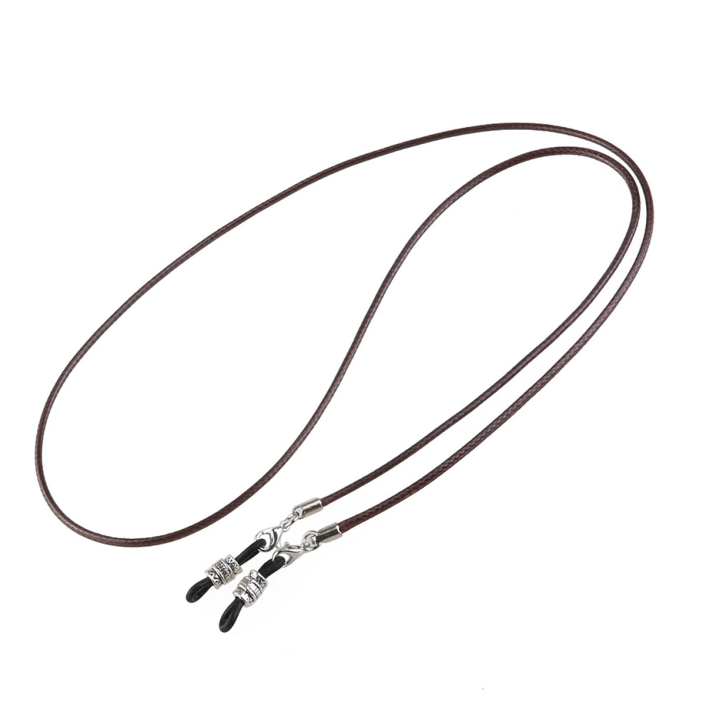 Dark/Brown Eyeglass Sunglasses Chain Cord Neck Strap Holder Necklace ( Brown)