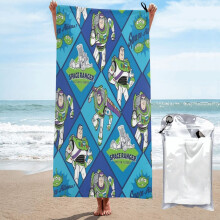Buzz Lightyear Cartoon Schnelltrocknendes Badetuch Mikrofaser Schwimm- und Strandtuch für den täglichen Gebrauch 80 x 160 cm