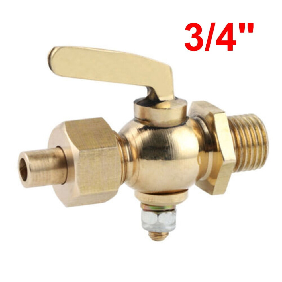 Mosiee 1/8\" 1/4\" 3/8\" 1/2\" 3/4\" Male Bronze Brass Handle Faucet Petcock Tap Water 9164030198234