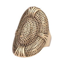Anello da dito in lega con design creativo ed esagerato a rete, gioiello da uomo e da donna, idea regalo
