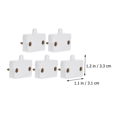Interrupteur de porte Aloha5pcs pour éclairage de placard/armoire 1