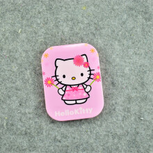 Hello Kitty make-up kam spiegelset met spiegeltje in hartvorm, schattige Sanrio opvouwbare kleine spiegel, kleine kam en draagbare spiegel met kam.