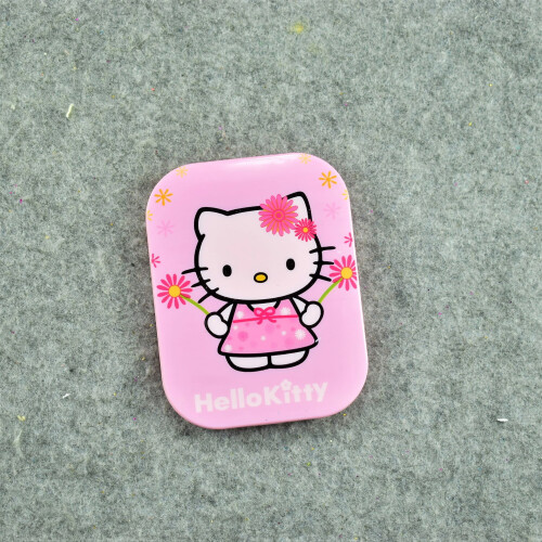 Σετ χτένας μακιγιάζ Hello Kitty με καθρέφτη, σετ καθρέφτη, σε σχήμα καρδιάς, χαριτωμένο