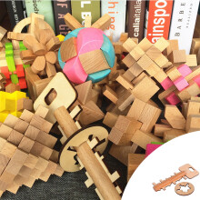 WinysinDetské sviatočné ozdoby na zámok s inteligenciou, narodeninové rozvíjajúce puzzle, dekorácie a zavesenia Luban