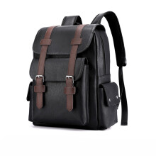 Sac à dos en cuir pour ordinateur portable homme, idéal pour les voyages d'affaires, le bureau et les études. Convient aux ordinateurs portables