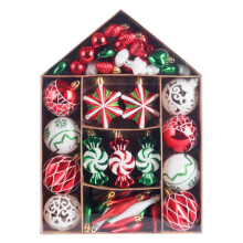 Kerstballen (99 stuks) onbreekbare kerstdecoraties voor de kerstboom, perfect voor de feestdagen, bruiloften en feesten.