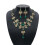 Σετ κοσμημάτων με κολιέ και σκουλαρίκια Bride Rhinestone Crystal Floral Wave Teardrop 2